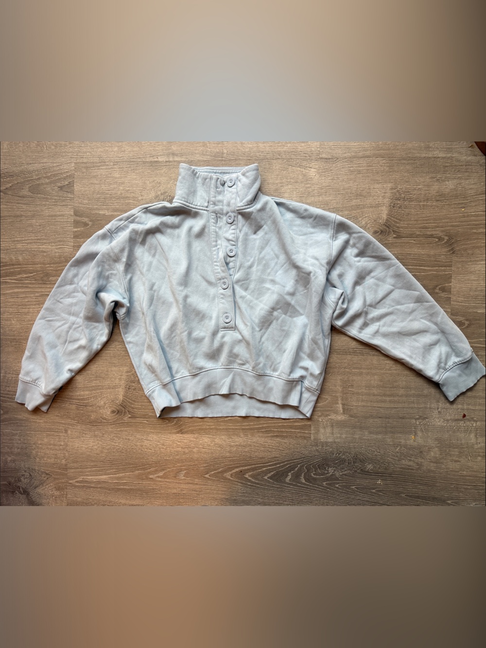 Universal Thread Light Grey Mock-Neck Sweatshirt
